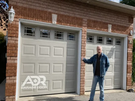 Two Insulated Garage Doors Installed in Richmond Hill Two insulated garage doors installed on a Richmond Hill home